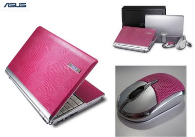 asus pink leather laptop