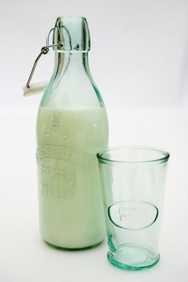 milk bottle and glass cox and cox