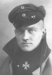 Manfred von Richthofen. Around his neck he wears the Pour le Mérite, Prussia