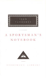 A Sportsman's Notebook bookcover; Everyman's Library