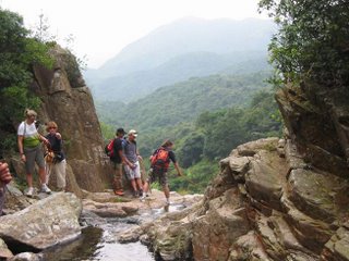 At the top of a portion of Luk Wu Gorge