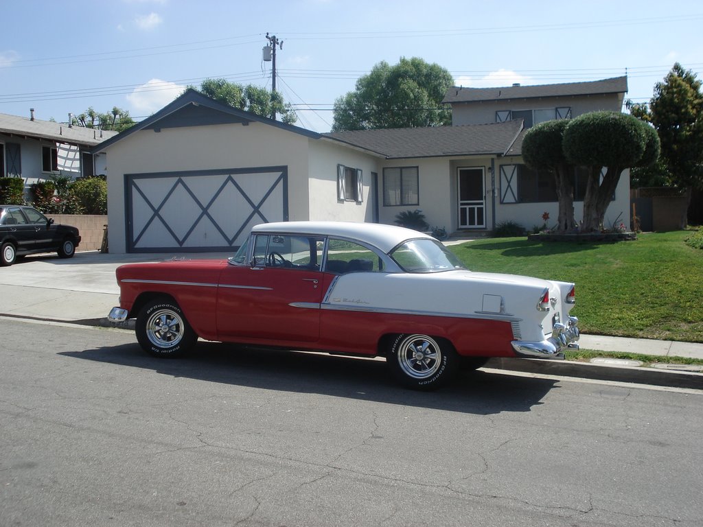 The Johnsons 1955 Chevrolet Belair 2 Door Hardtop.: Cragar SS Wheels