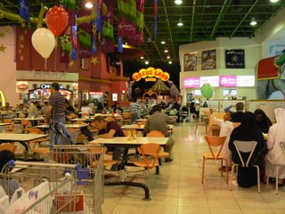 The food court in Landmark mall