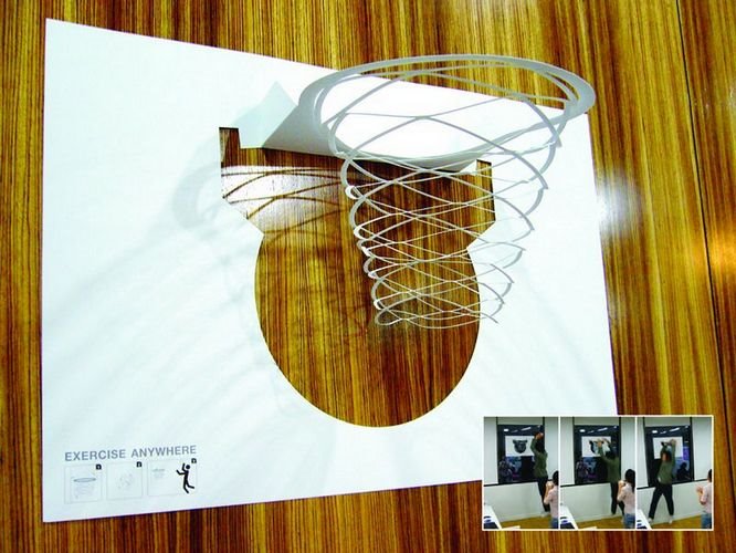 Marketing, tecnología y vida: Canasta de baloncesto en papel