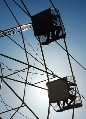 Ferris wheel at Te Aro park during Cuba St Carnival