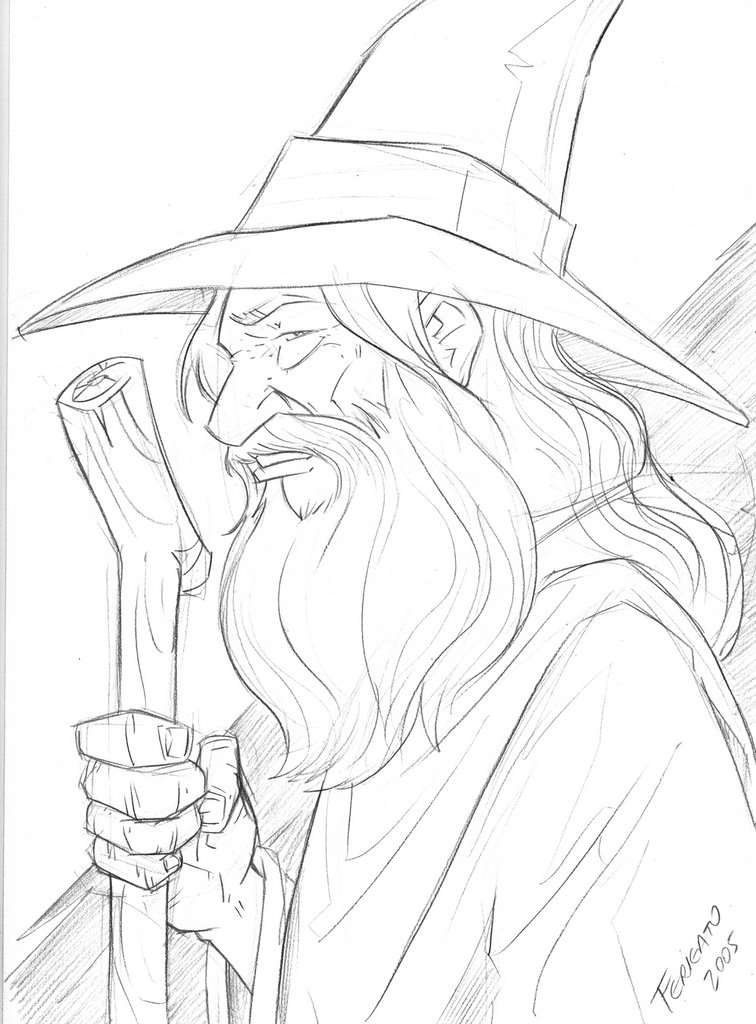 gandalf coloring pages - photo #17