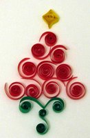 free pattern quilling quilled christmas tree