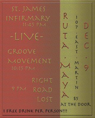 Bands at Ruta Maya Riverwalk Saturday