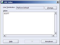 SQL Developer 1.1 Edit line terminator value