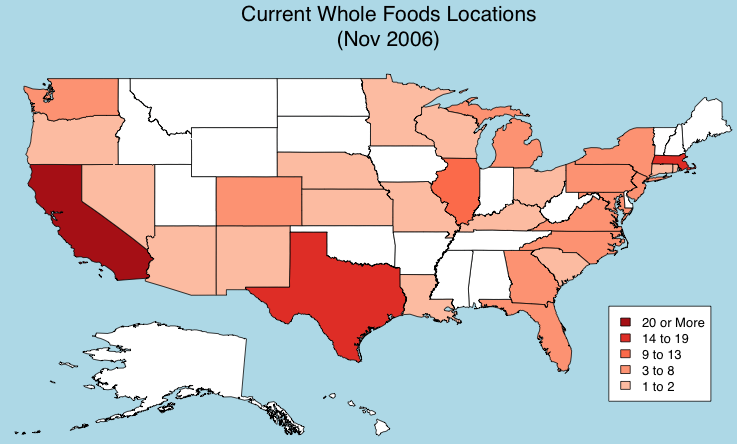Green Markets: Whole Foods Locations
