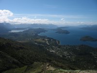 Bariloche: Aussicht vom Cerro Otto auf den Circuito Chico