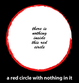 another red circle with nothing in it by allan revich, copywrong 2007