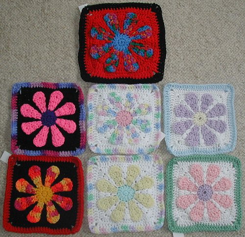 Krochet Krystal: Squares from the holiday weekend