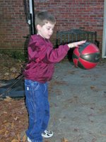 child with ball