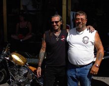 Indian Larry and me in Sturgis, South Dakota