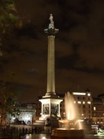 The newly cleaned Nelson's Column