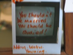 F-ART Gallery. "You shouldn't be married you should be studied"