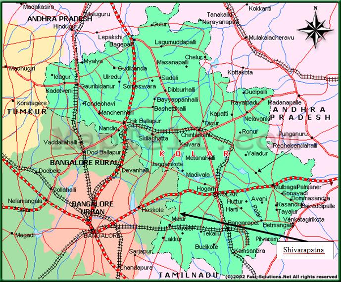 Map Shivarapatna 