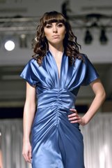 Model showcases Rene Ruiz's Spring '07 collection at the National MS Society's luncheon.