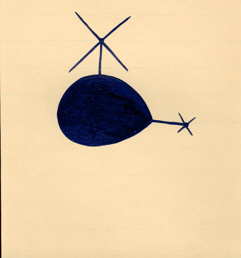 shantaram tumbada, flying story 1995 (detail), ink on paper, 23x21 cm