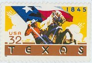 U.S.P.S.'s 1995 Texas Statehood Sesquicentennial Stamp