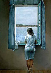 Salvador Dali - Muchacha en la ventana