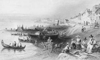 Port de Montréal en 1841