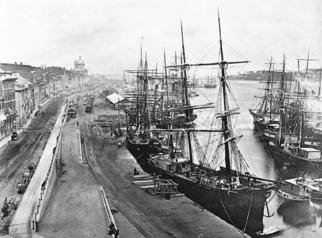 Port de Montréal en 1880