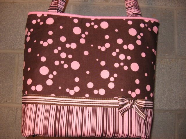 Pink and Brown Tote