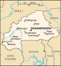 Carte du Burkina