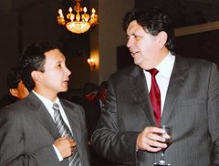 Lucho Jiménez y el presidente Alan Garcia