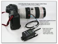 Lens Mounted Trigger Switch - Single with 3' straight cable