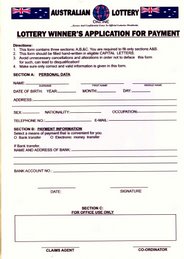 Scam aplication form