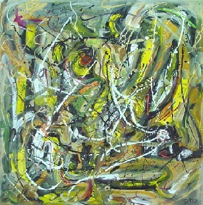 Imitando Jackson Pollock