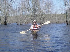 Gary paddling on the Nerepis.