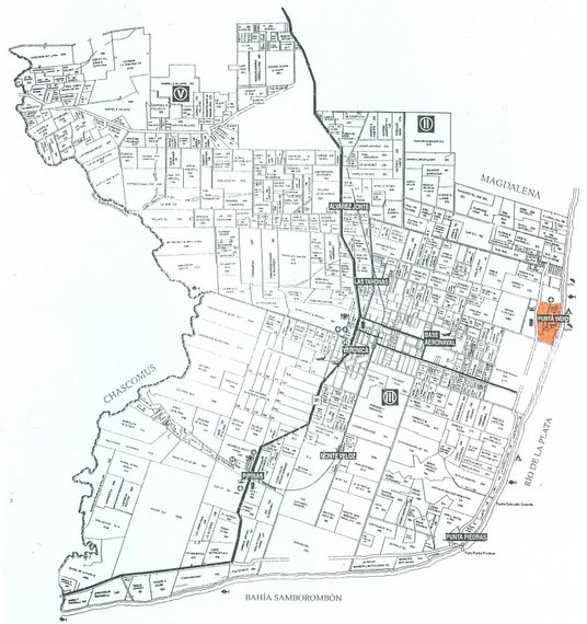 Mapa Rural Distrito Punta Indio