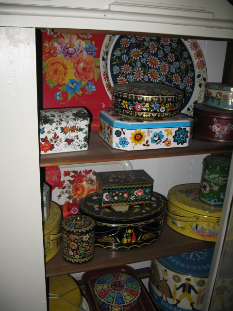 Thrift Store Collections - Painted Tins