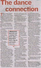 Article in The Star paper, 7th January 2007