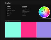 The Kuler color wheel