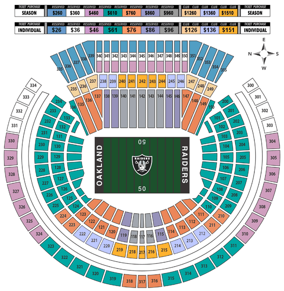 mcafee stadium seating chart