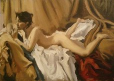 Boceto "Desnudo en Reposo"