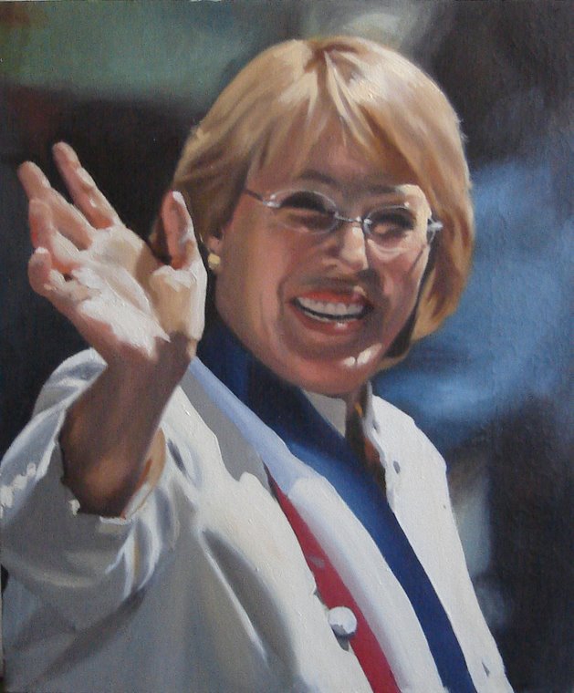 Retrato de Michelle Bachelet,