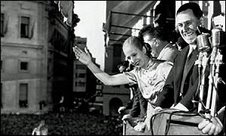 Juan Domingo Perón y Eva Perón
