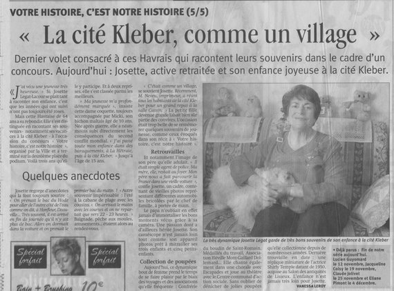 Article de la Presse Havraise du 11/12/2006