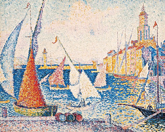 Port St.Tropez 1899 di Paul Signac