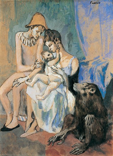 Famiglia di acrobati con scimmia,1905 di Picasso