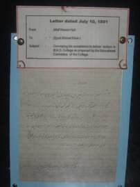 Rare letters on Display