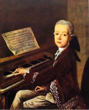 Mozart criança e já compunha !