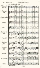 Partitura da Sinfonia N.º 5 ,em dó menor ,opus n 67