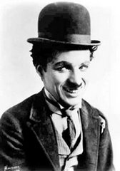 Chaplin como "O Vagabundo"
